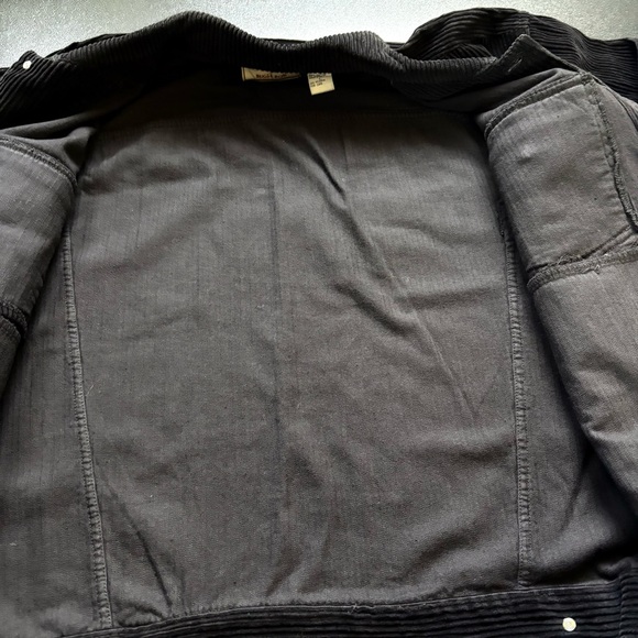 Vintage Y2k Bugle Boy 2 Piece Set Corduroy Baggy Pleaded Mens‎ Large Black 32 W - Picture 6 of 13